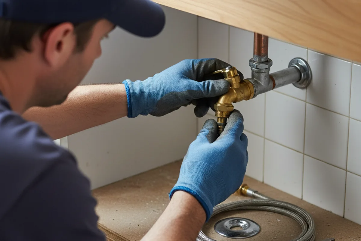 Shutoff valve and fitting work during Emergency Plumbing in Fort Mc Coy